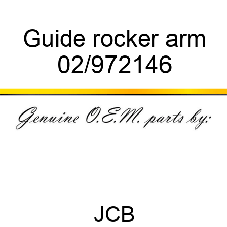 Guide rocker arm 02/972146