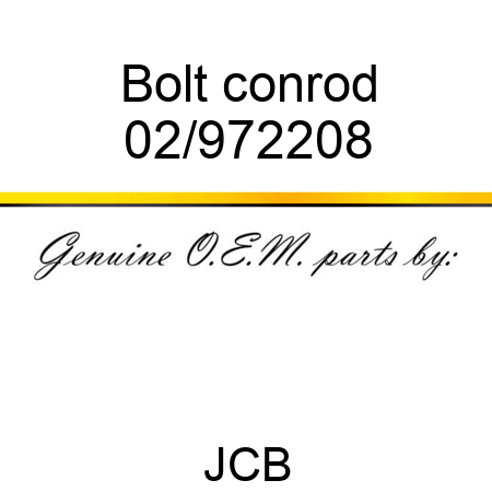 Bolt conrod 02/972208
