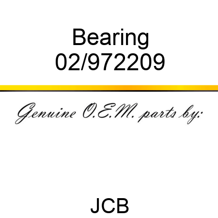 Bearing 02/972209