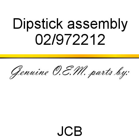 Dipstick, assembly 02/972212