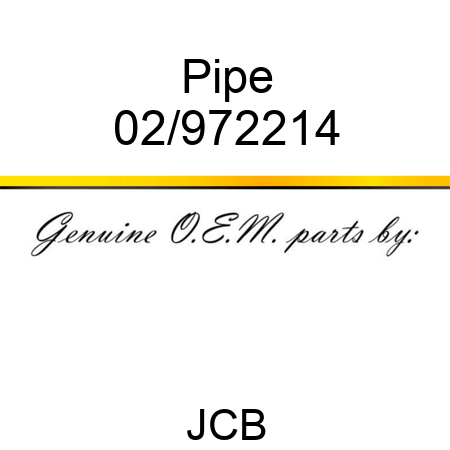 Pipe 02/972214