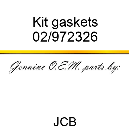 Kit gaskets 02/972326