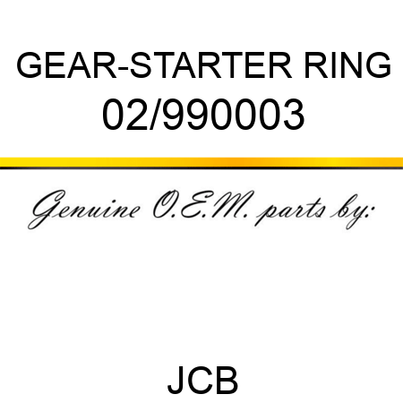 GEAR-STARTER RING 02/990003