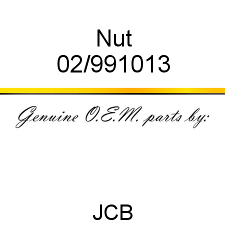 Nut 02/991013