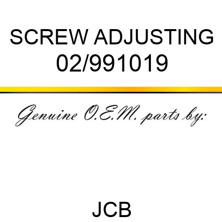 SCREW ADJUSTING 02/991019