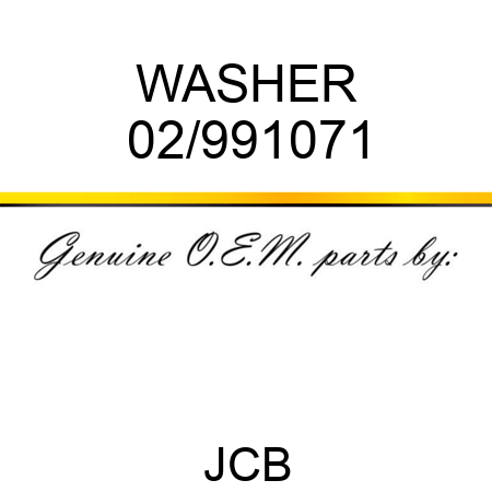 WASHER 02/991071