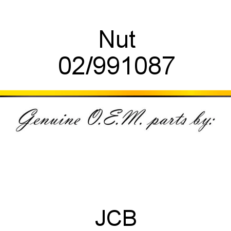 Nut 02/991087