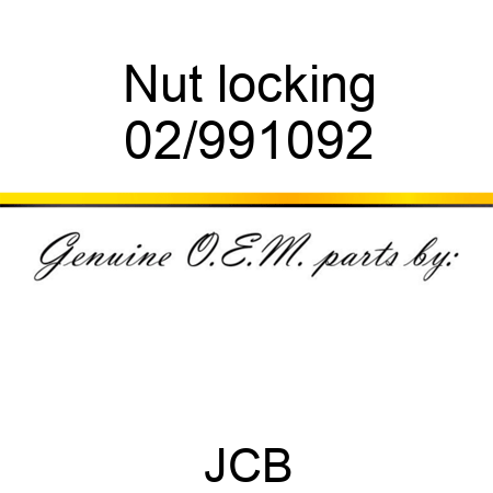 Nut locking 02/991092