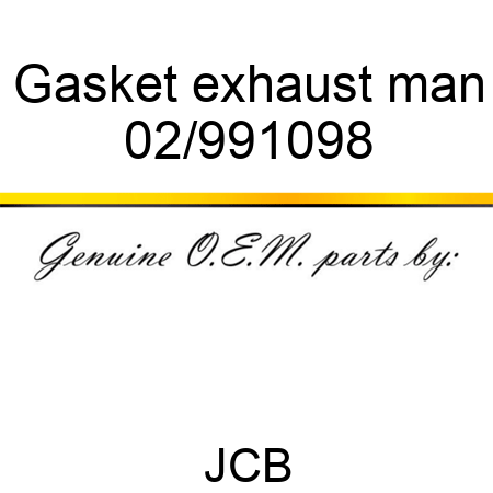 Gasket exhaust man 02/991098