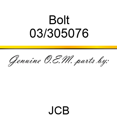 Bolt 03/305076