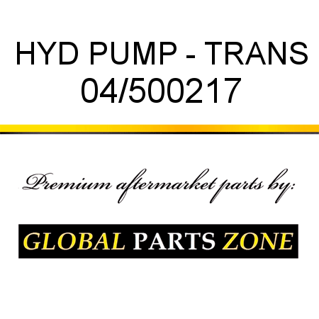 HYD PUMP - TRANS 04/500217