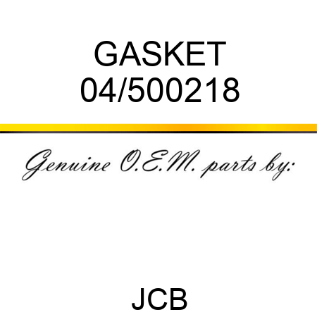 GASKET 04/500218