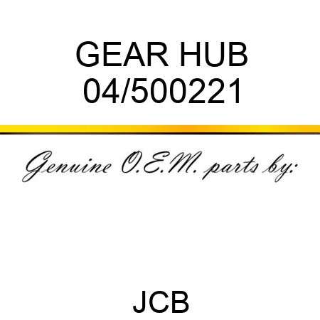 GEAR HUB 04/500221