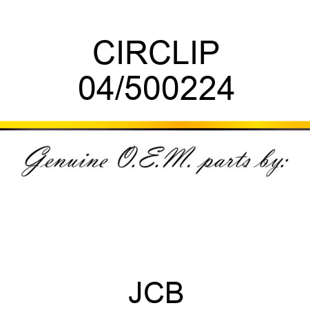 CIRCLIP 04/500224