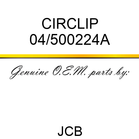 CIRCLIP 04/500224A