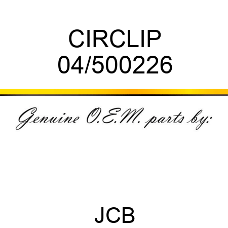 CIRCLIP 04/500226