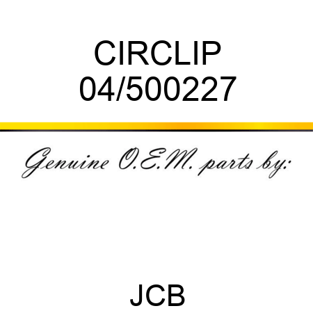 CIRCLIP 04/500227
