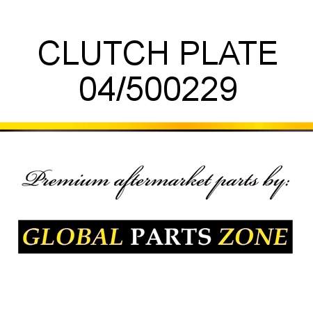 CLUTCH PLATE 04/500229