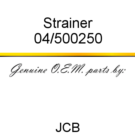 Strainer 04/500250