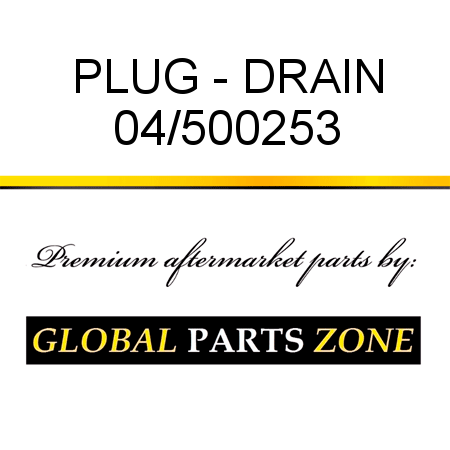 PLUG - DRAIN 04/500253