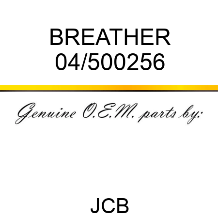 BREATHER 04/500256
