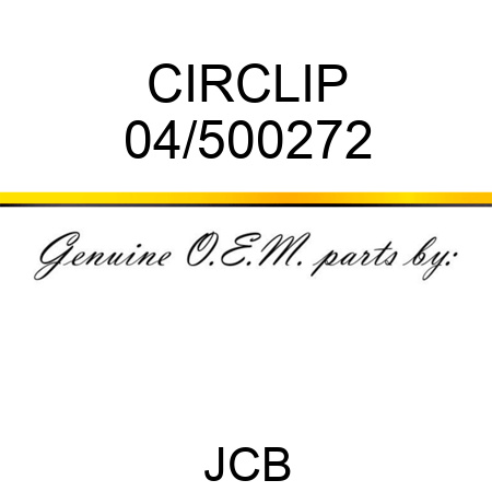 CIRCLIP 04/500272