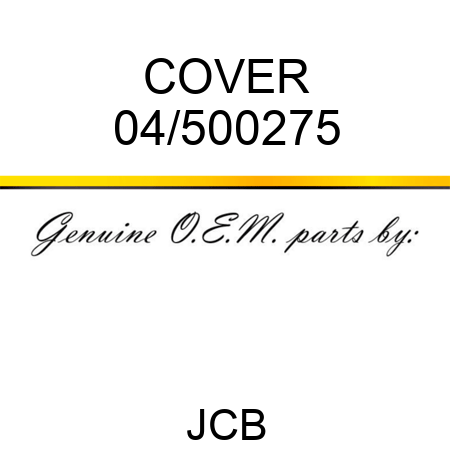 COVER 04/500275