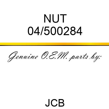 NUT 04/500284