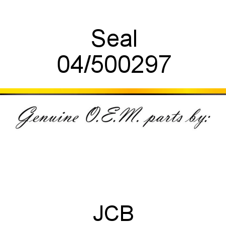 Seal 04/500297
