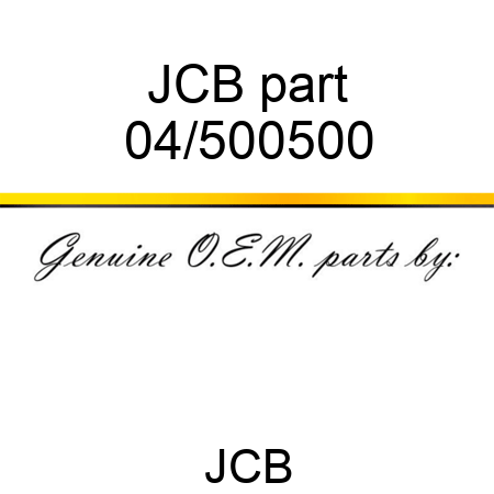 JCB part 04/500500