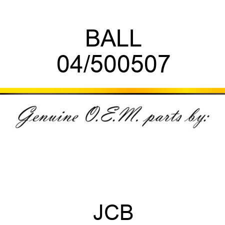 BALL 04/500507