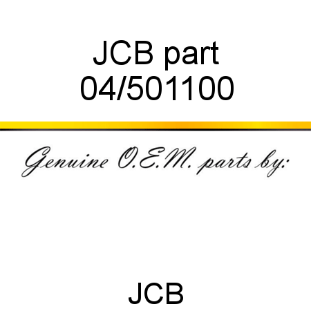 JCB part 04/501100