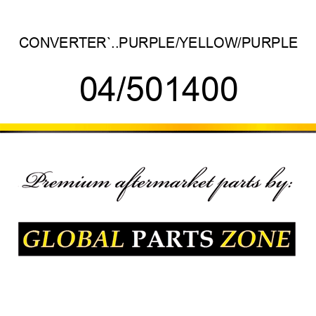 CONVERTER`..PURPLE/YELLOW/PURPLE 04/501400