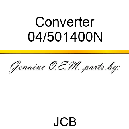 Converter 04/501400N