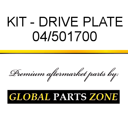 KIT - DRIVE PLATE 04/501700