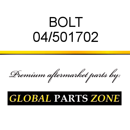 BOLT 04/501702