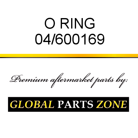 O RING 04/600169