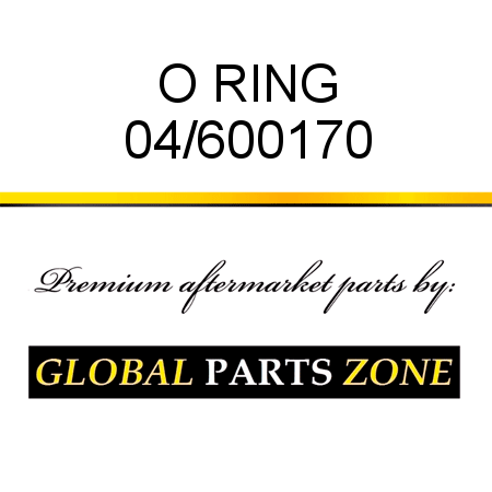 O RING 04/600170