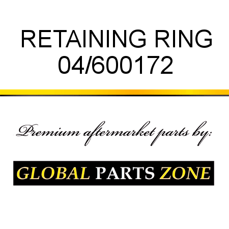 RETAINING RING 04/600172