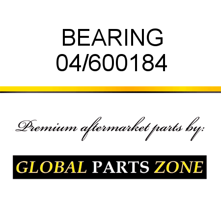 BEARING 04/600184