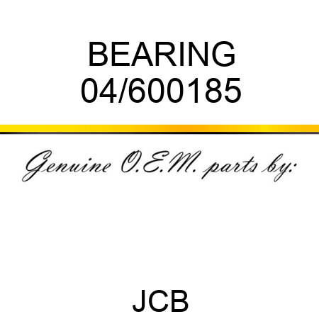 BEARING 04/600185