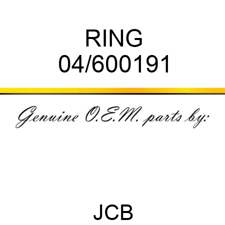 RING 04/600191