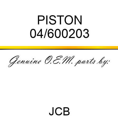 PISTON 04/600203