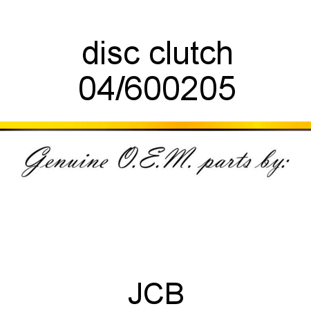disc, clutch 04/600205