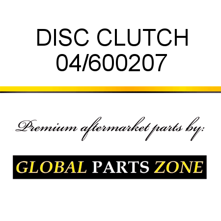 DISC CLUTCH 04/600207