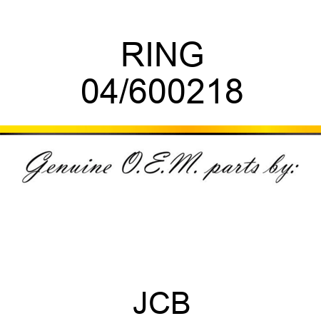 RING 04/600218