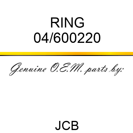 RING 04/600220