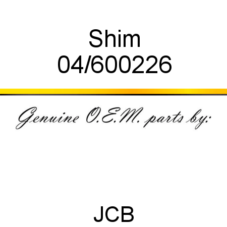 Shim 04/600226