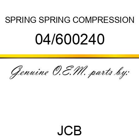 SPRING SPRING COMPRESSION 04/600240