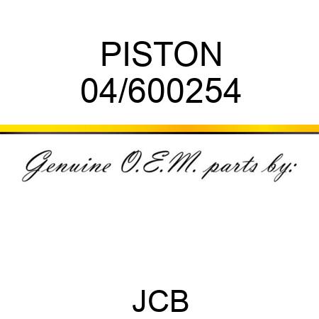 PISTON 04/600254